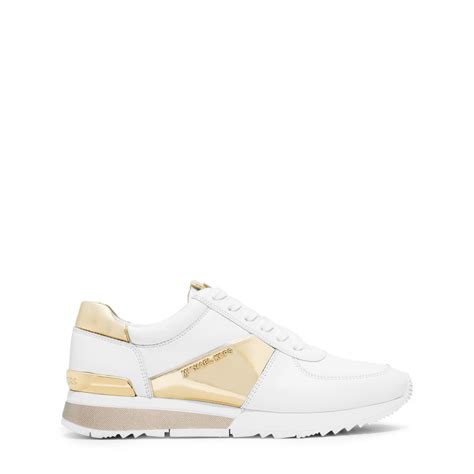 michael kors allie trainer white|michael kors allie sneakers.